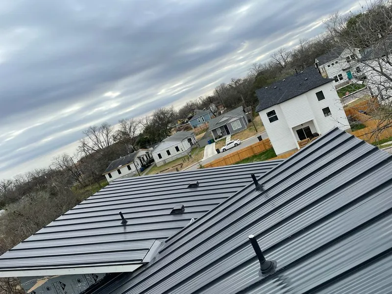 Standing seam metal roof panels with vents for Skylight Repair in Wabash